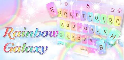 Rainbow Galaxy Keyboard Theme PC screenshot