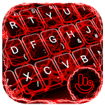 Red Lightning Keyboard Theme for PC