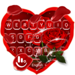 Romantic Red Rose Flower Keyboard Theme icon