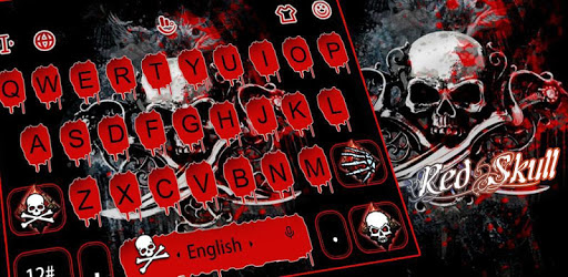 Red Skull Keyboard Theme PC screenshot