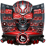 Robot Skull Keyboard Theme for PC