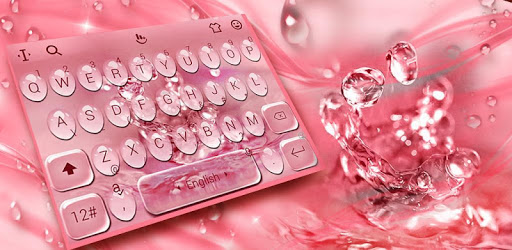 Rose Gold Water Droplets Keyboard Theme PC screenshot Rose Gold Water Droplets Keyboard Theme PC screenshot