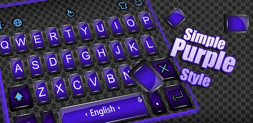 Simple Purple Style Keyboard Theme PC screenshot