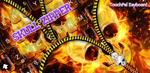 Skull Zipper Keyboard Theme PC screenshot Skull Zipper Keyboard Theme PC screenshot