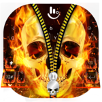 Skull Zipper Keyboard Theme icon