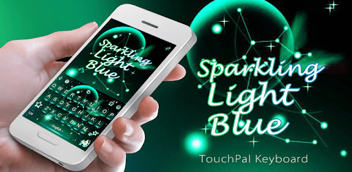 Sparkling 3D Live Light Neon Blue Keyboard Theme PC screenshot Sparkling 3D Live Light Neon Blue Keyboard Theme PC screenshot
