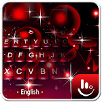 Live 3D Sparkling Red Star Keyboard Theme icon