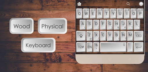Wood Physical Keyboard Theme PC screenshot