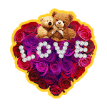 Red Rose Love Keyboard Sticker for PC