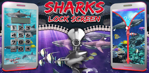 Sharks lock screen prank PC screenshot Sharks lock screen prank PC screenshot