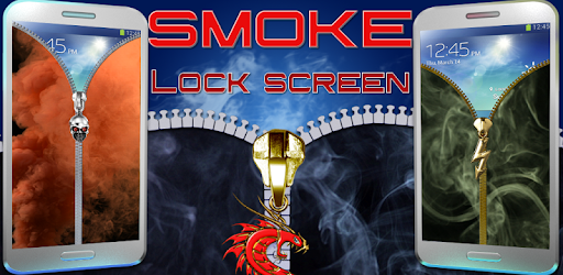 Smoke lock screen. Zipper PC screenshot Smoke lock screen. Zipper PC screenshot