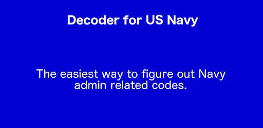 Decoder for US Navy PC screenshot