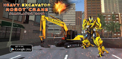 Heavy Excavator Robot - Transformation Robot Game PC screenshot
