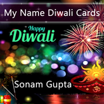 My Name Diwali Cards icon