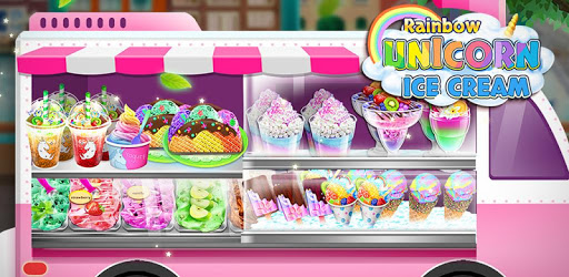 Rainbow Unicorn Ice Cream Food Maker Cooking Games PC screenshot