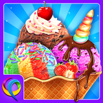 Rainbow Ice Cream Party -  Unicorn Dessert Food icon