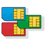Sim Details and Location icon