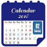 Calendar 2018 & Holidays icon
