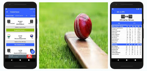 Live cricket with match schedule and score. PC screenshot