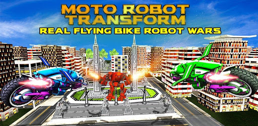 Real Moto Robot Transform: Flying Bike Robot Wars PC screenshot