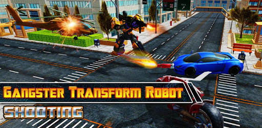Gangster Super Transform Robot Flying Car Robo War PC screenshot