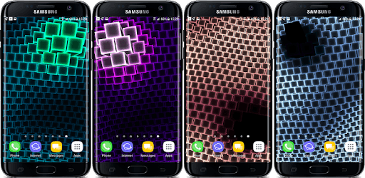 Neon Cube Cells 3D Live Wallpaper PC screenshot