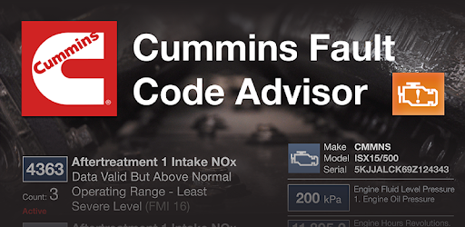 Cummins Fault Code Advisor PC screenshot Cummins Fault Code Advisor PC screenshot