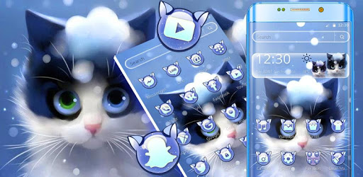 Cute Furry Snow Cat Theme PC screenshot Cute Furry Snow Cat Theme PC screenshot