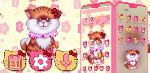 Pink Cute Kitty Theme PC screenshot Pink Cute Kitty Theme PC screenshot