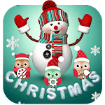 Cute Merry Christmas Snowman Theme icon