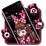Cute Pink Girl Theme icon