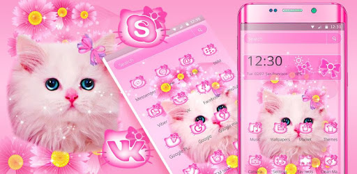Cute Pink Kitty Cat Theme PC screenshot Cute Pink Kitty Cat Theme PC screenshot