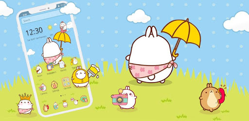 Cute Rabbit Cartoon Theme PC screenshot