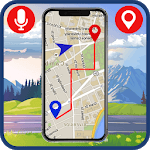 Voice navigation & GPS driving direction icon