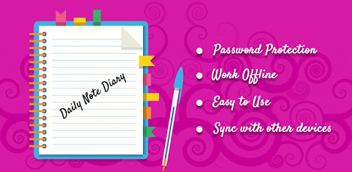 Daily note diary PC screenshot