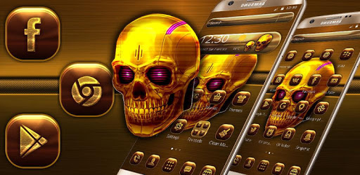 Dark Golden Skull Theme PC screenshot Dark Golden Skull Theme PC screenshot