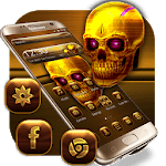 Dark Golden Skull Theme icon