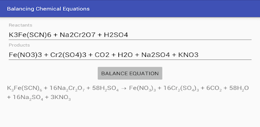 Balancing Chemical Equations PC screenshot