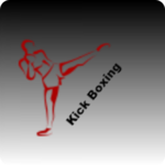 Kick boxing training icon