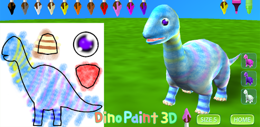 Dinosaur Coloring 3D - AR PC screenshot Dinosaur Coloring 3D - AR PC screenshot
