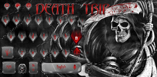 Skull grim reaper Keyboard Theme PC screenshot