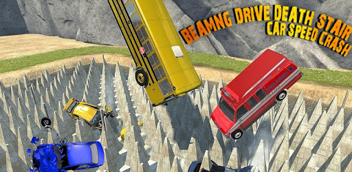 Beamng Drive Death Stair Car Speed Crash PC screenshot