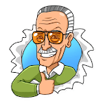 Stickers Stan Lee icon