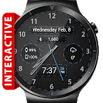 Black Leather HD WatchFace Widget & Live Wallpaper for PC