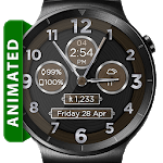 Brushed Wood HD Watch Face Widget & Live Wallpaper icon