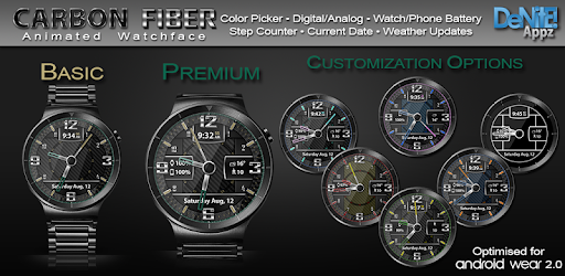 Carbon Fiber HD Watch Face Widget & Live Wallpaper PC screenshot Carbon Fiber HD Watch Face Widget & Live Wallpaper PC screenshot