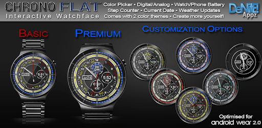 Chrono Flat HD Watch Face Widget & Live Wallpaper PC screenshot Chrono Flat HD Watch Face Widget & Live Wallpaper PC screenshot