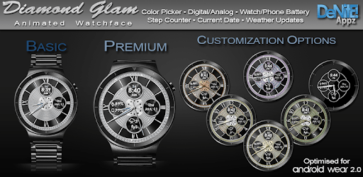 Diamond Glam HD Watch Face Widget & Live Wallpaper PC screenshot Diamond Glam HD Watch Face Widget & Live Wallpaper PC screenshot