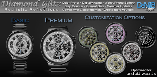Diamond Glitz HD WatchFace Widget & Live Wallpaper PC screenshot Diamond Glitz HD WatchFace Widget & Live Wallpaper PC screenshot