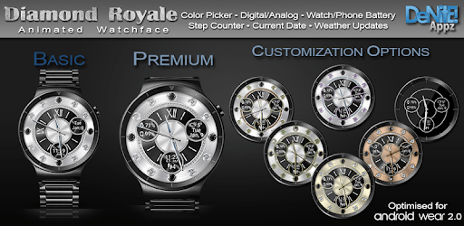 Diamond Royale HD Watch Face Widget Live Wallpaper PC screenshot